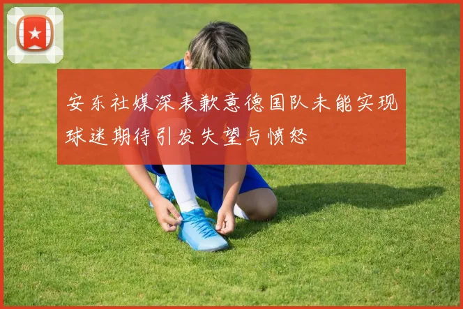 安东社媒深表歉意德国队未能实现球迷期待引发失望与愤怒